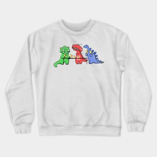 Dinosaur Handbell Practice Crewneck Sweatshirt